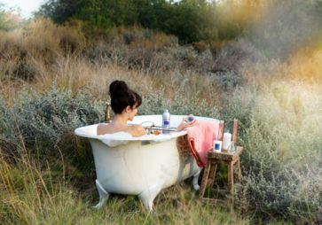 welness cocktail schuimbad