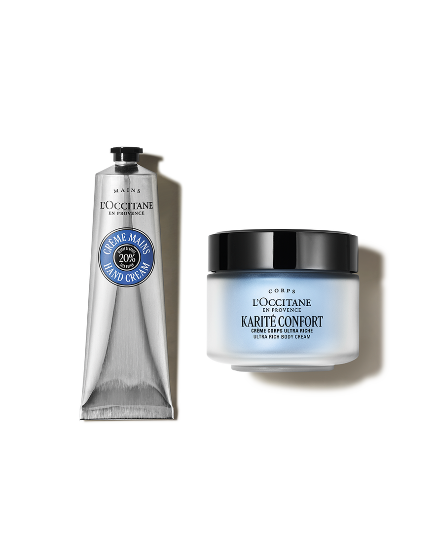 Weergave afbeelding 1/2 van product Duo Shea Handcr&egrave;me & Lichaamscr&egrave;me, , RECT