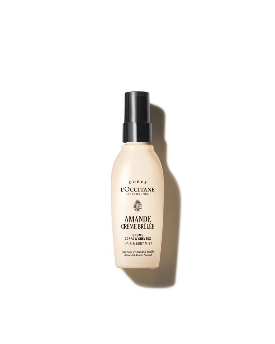 Almond Cr&egrave;me Br&ucirc;l&eacute;e Hair & Body Mist 40 ml | L&rsquo;Occitane en Provence