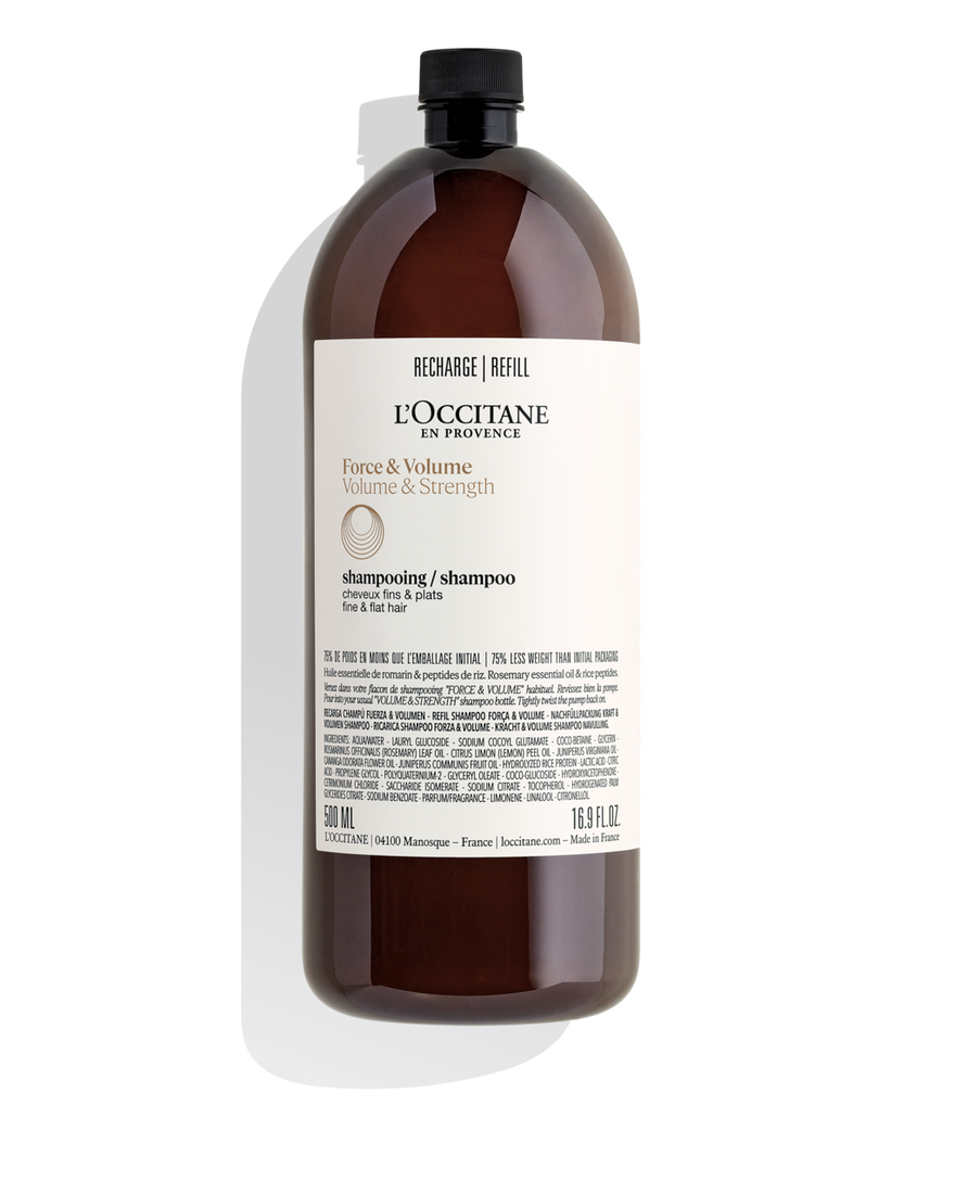 Refill Aromachology Kracht & Volume Shampoo 500 ml | L&rsquo;Occitane en Provence