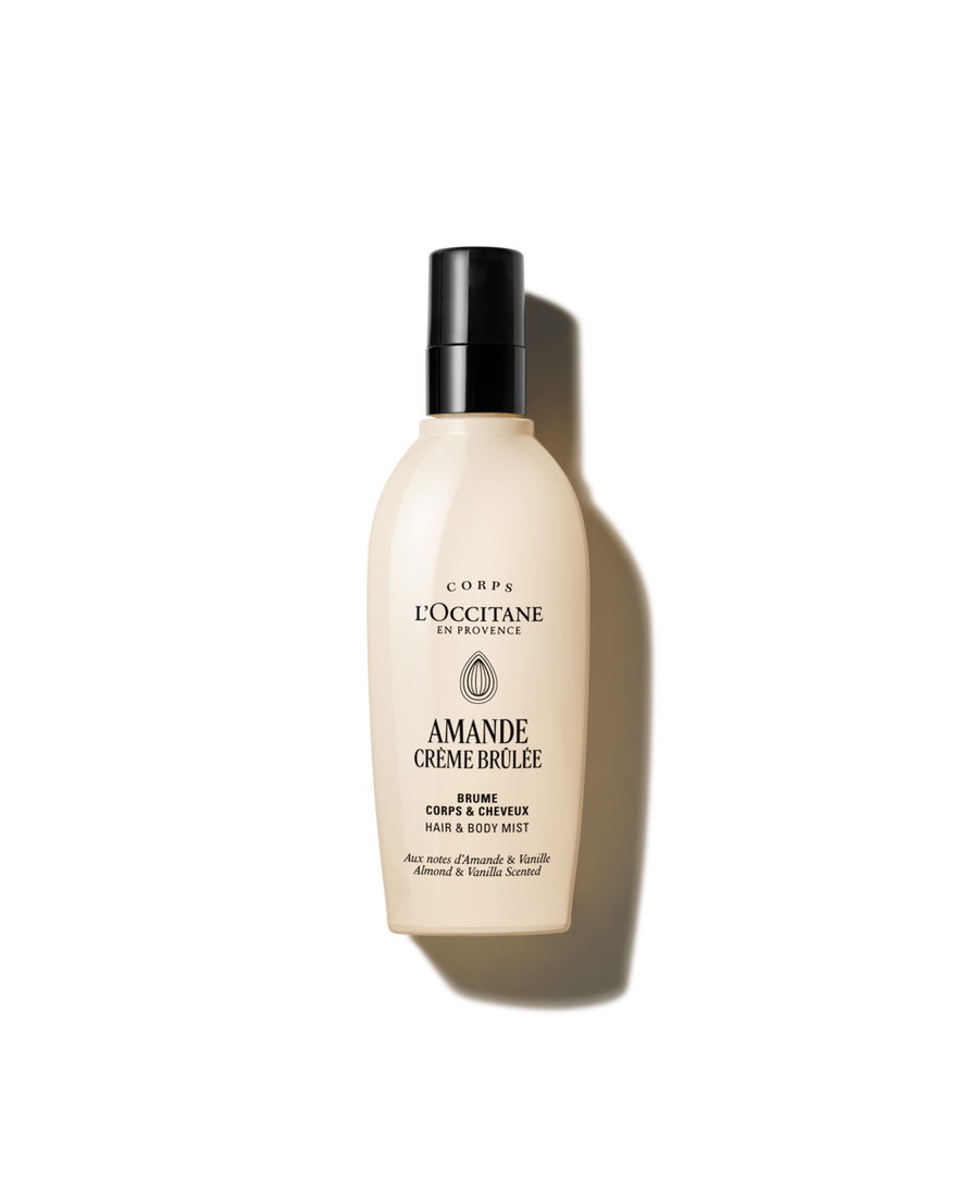 Almond Cr&egrave;me Br&ucirc;l&eacute;e Hair & Body Mist 100 ml | L&rsquo;Occitane en Provence