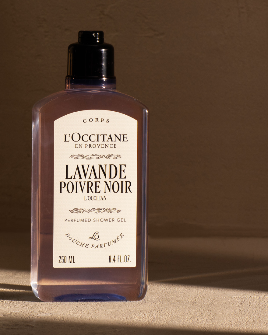 Weergave afbeelding 3/4 van product Lavande Poivre Noir (L'Occitan) Geparfumeerde Douchegel, , RECT
