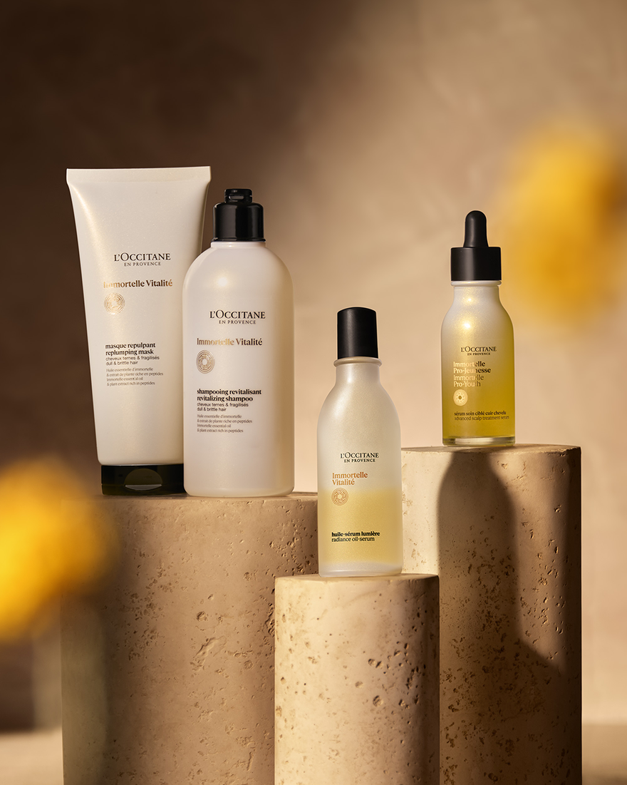 Weergave afbeelding 7/7 van product Immortelle Vitalit&eacute; Glans Olie-in-Serum Haarverzorging, , RECT